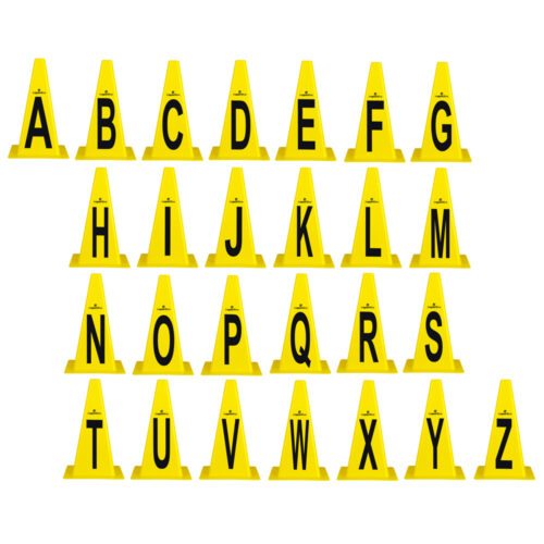 Plastové kužely inSPORTline Alphabet