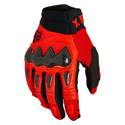 Motokrosové rukavice FOX Bomber Ce Fluo Red