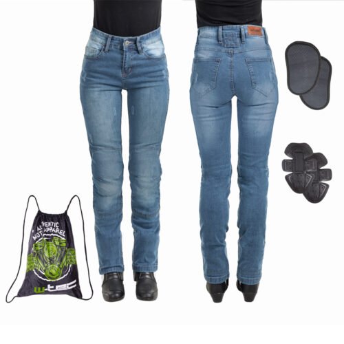 Dámské moto jeansy W-TEC Panimali  modrá