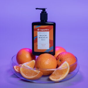 Masážní minerální olej inSPORTline pomeranč