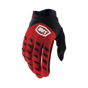 Motokrosové rukavice 100% Airmatic červená/černá